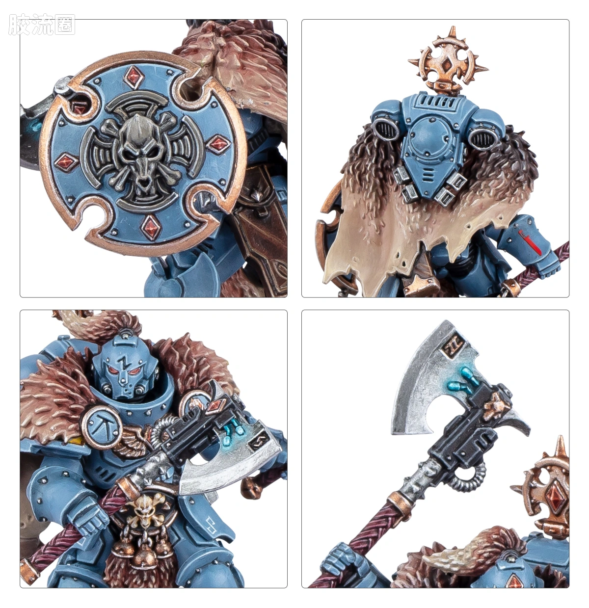 战锤40K Space Wolves 太空野狼 10版 野狼守卫夺首者 - 图片