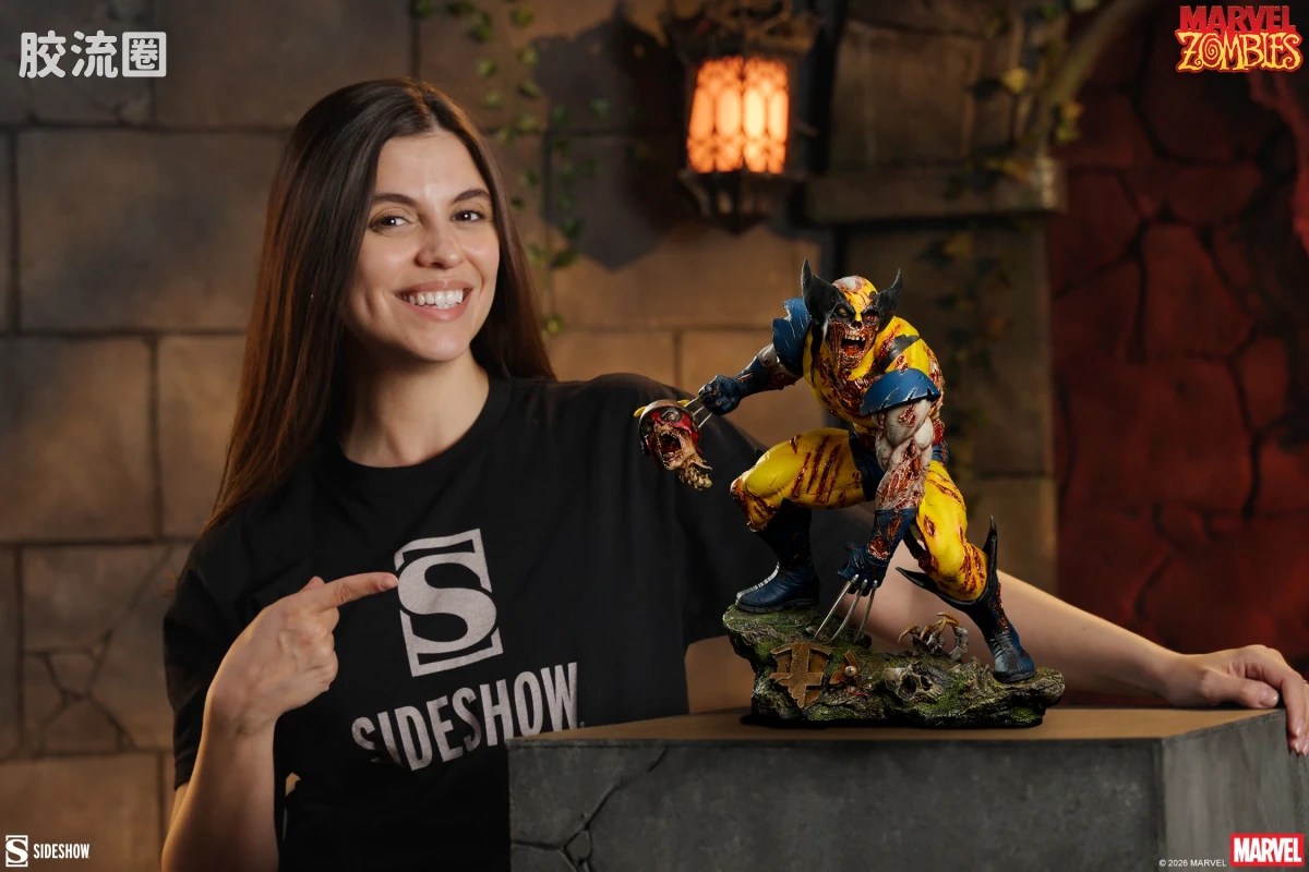 sideshow静态模型系列 Statue 金刚狼：漫威丧尸 - 图片