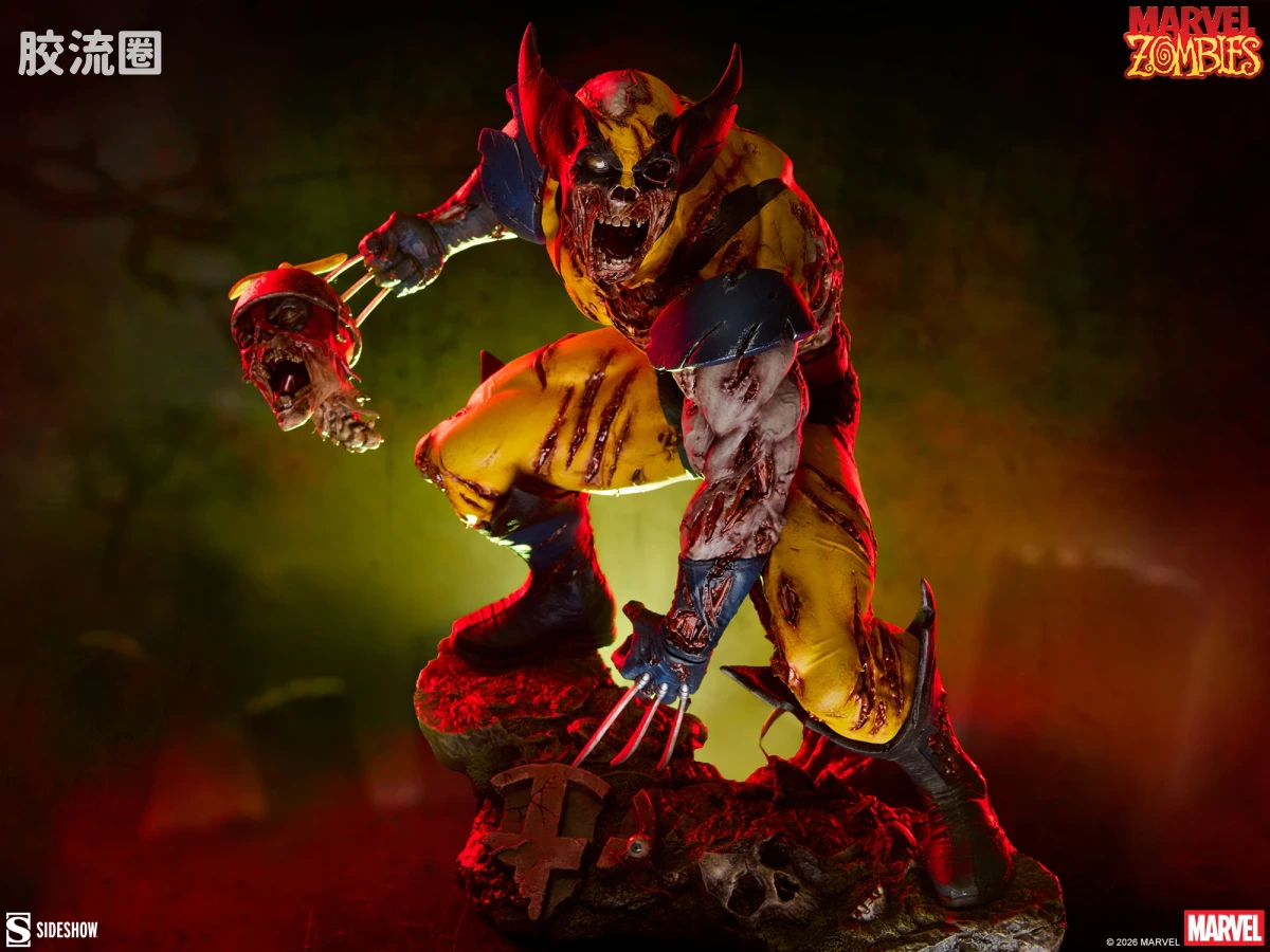 sideshow静态模型系列 Statue 金刚狼：漫威丧尸 - 图片