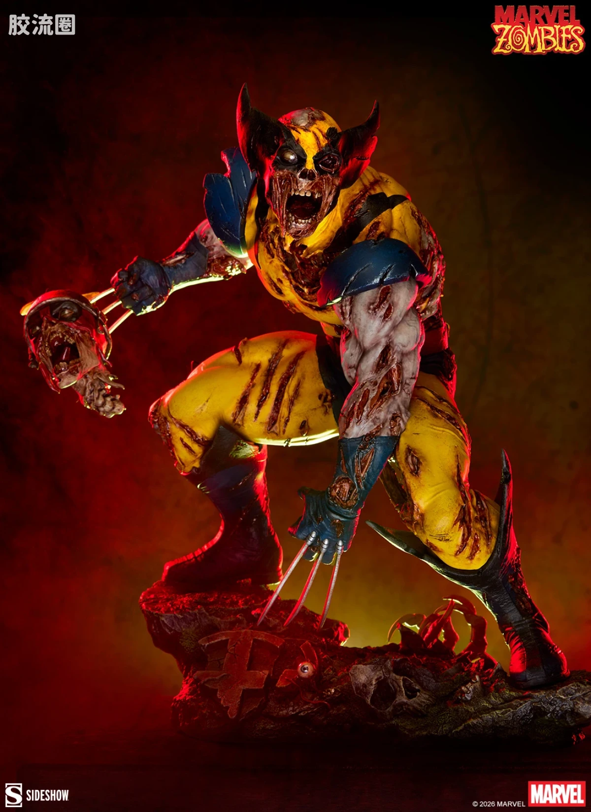 sideshow静态模型系列 Statue 金刚狼：漫威丧尸 - 图片