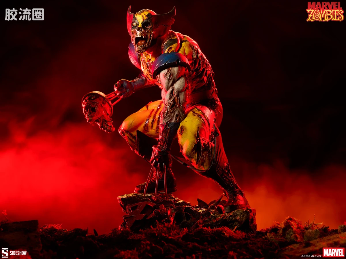 sideshow静态模型系列 Statue 金刚狼：漫威丧尸 - 图片