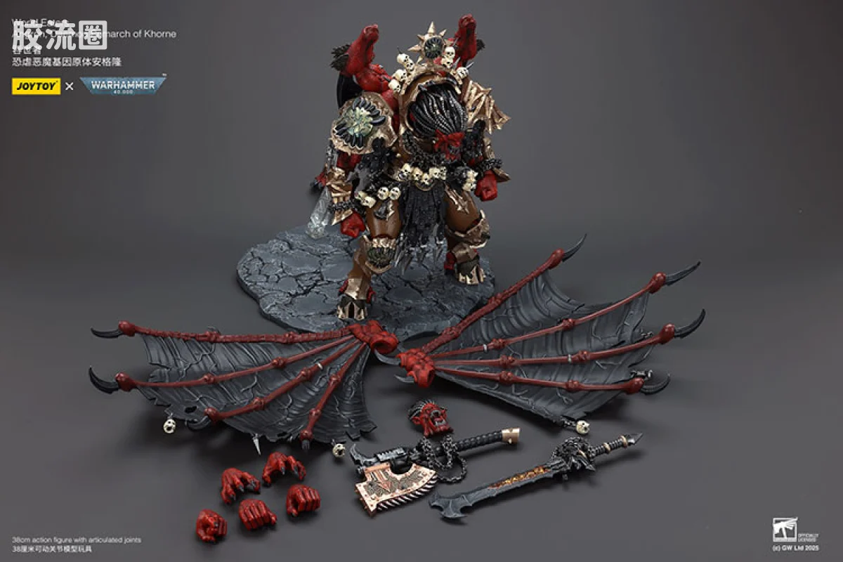JOYTOY x 战锤40K 基因原体 帝皇子嗣 恶魔原体 安格隆 吞世者第十二军团原体 - 图片