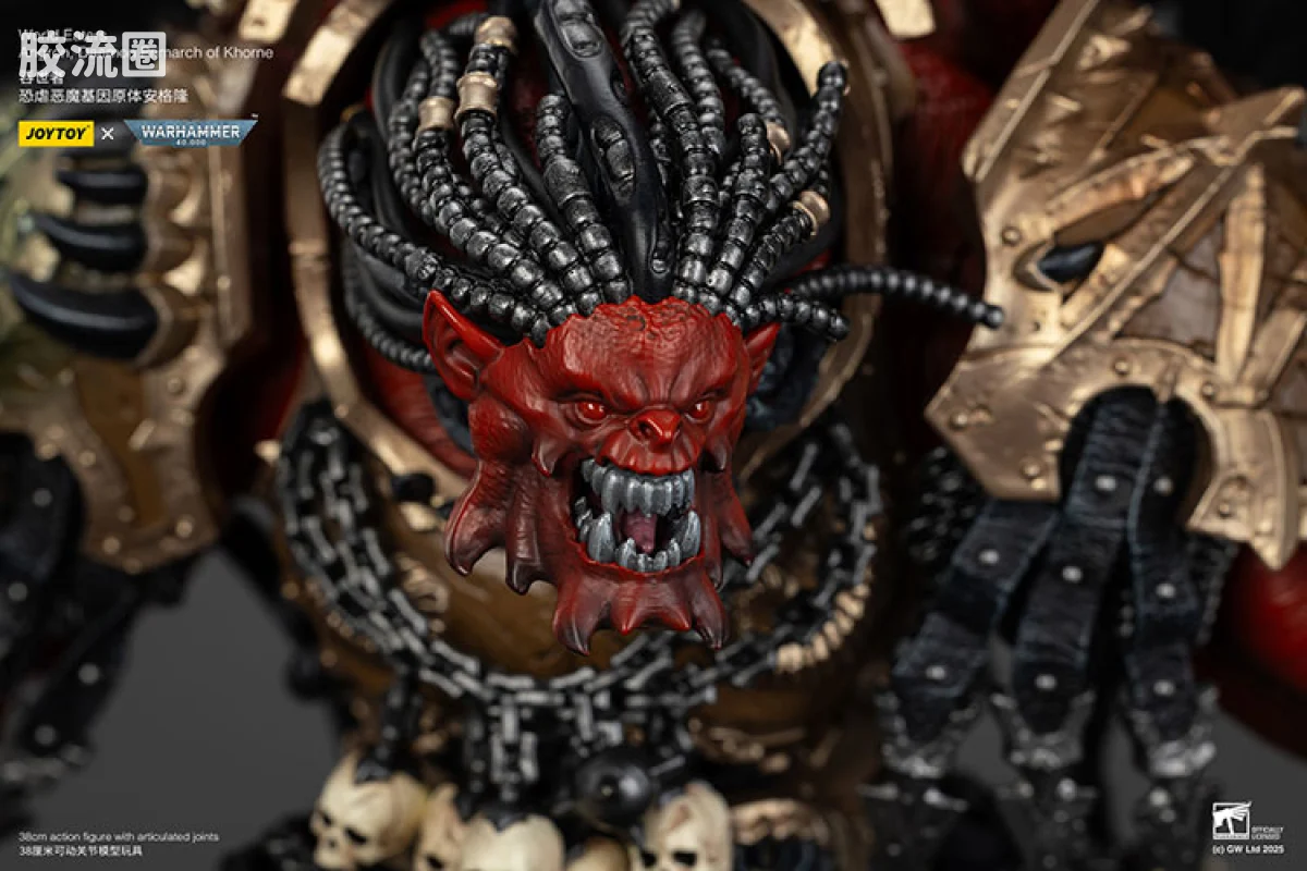 JOYTOY x 战锤40K 基因原体 帝皇子嗣 恶魔原体 安格隆 吞世者第十二军团原体 - 图片