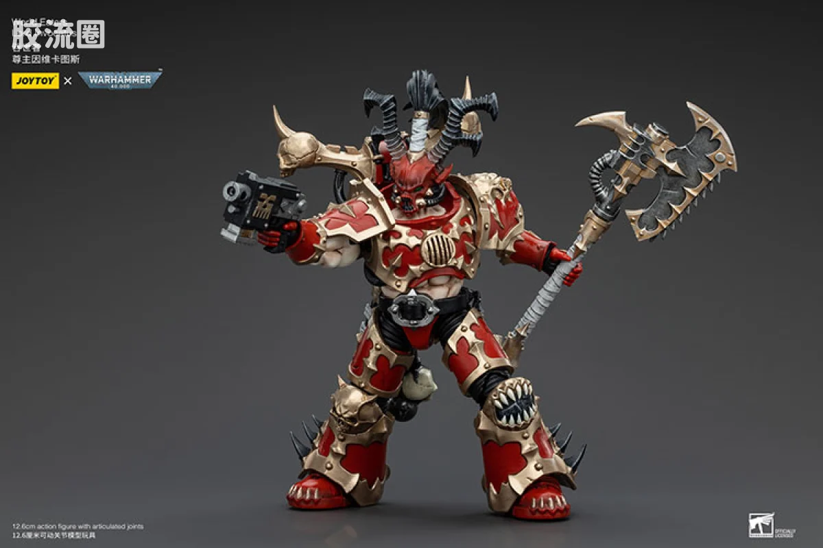 JOYTOY x 战锤40K 混沌势力 吞世者 尊主因维卡图斯 - 图片