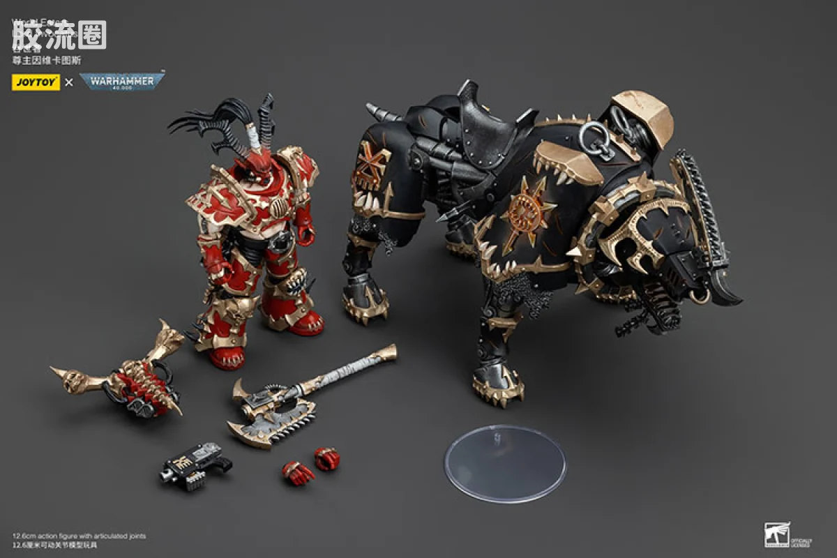 JOYTOY x 战锤40K 混沌势力 吞世者 尊主因维卡图斯 - 图片