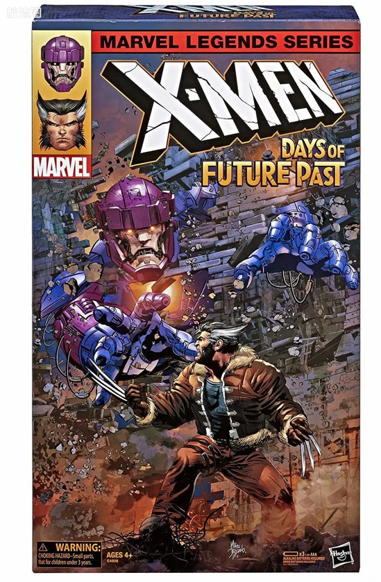 Marvel Legends/漫威传奇 可动人偶系列 3.75寸系列 X-战警:逆转未来 哨兵机器人对金刚狼