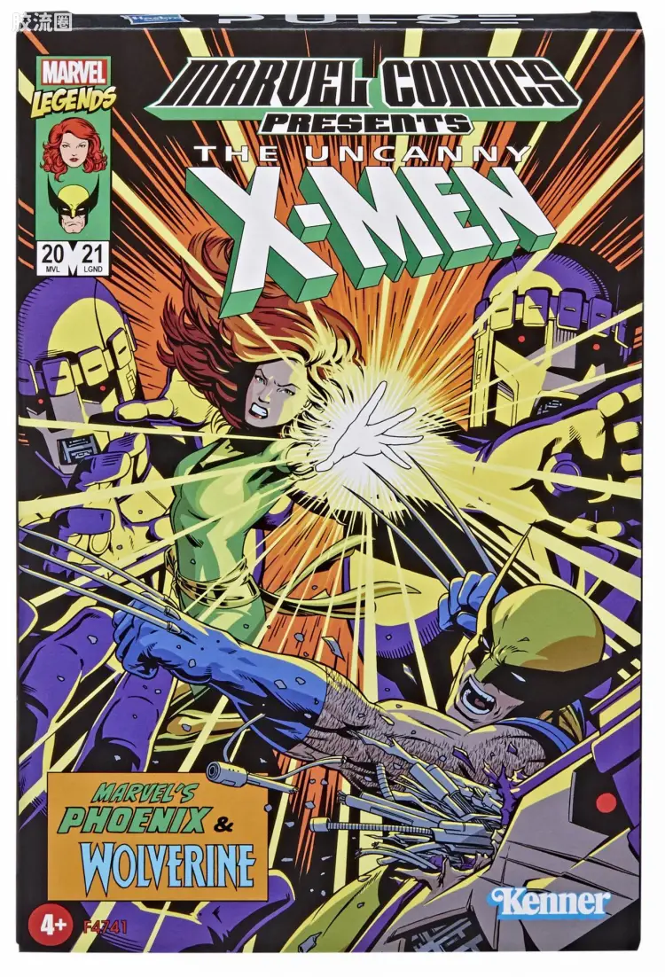 Marvel Legends/漫威传奇 可动人偶系列 3.75寸 Kenner复古挂卡系列 X-战警 金刚狼&琴·格雷