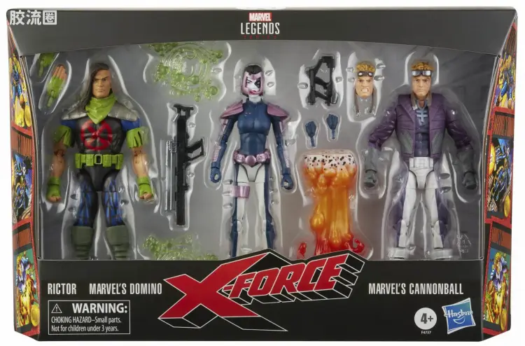 Marvel Legends/漫威传奇 可动人偶系列 礼盒版 X-特攻队 3人盒装