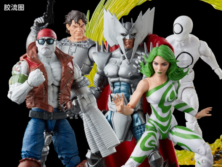 Marvel Legends/漫威传奇 可动人偶系列 非凡X-战警 复古挂卡系列 X战警60周年 恶棍五人套(纷争/靓仔/眩晕/随机/零)