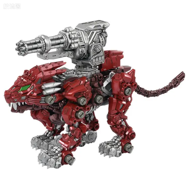 T-SPARK ZOIDS WILD系列 ZW-47 烈焰长牙狮&核心驱动武器 冲击加特林
