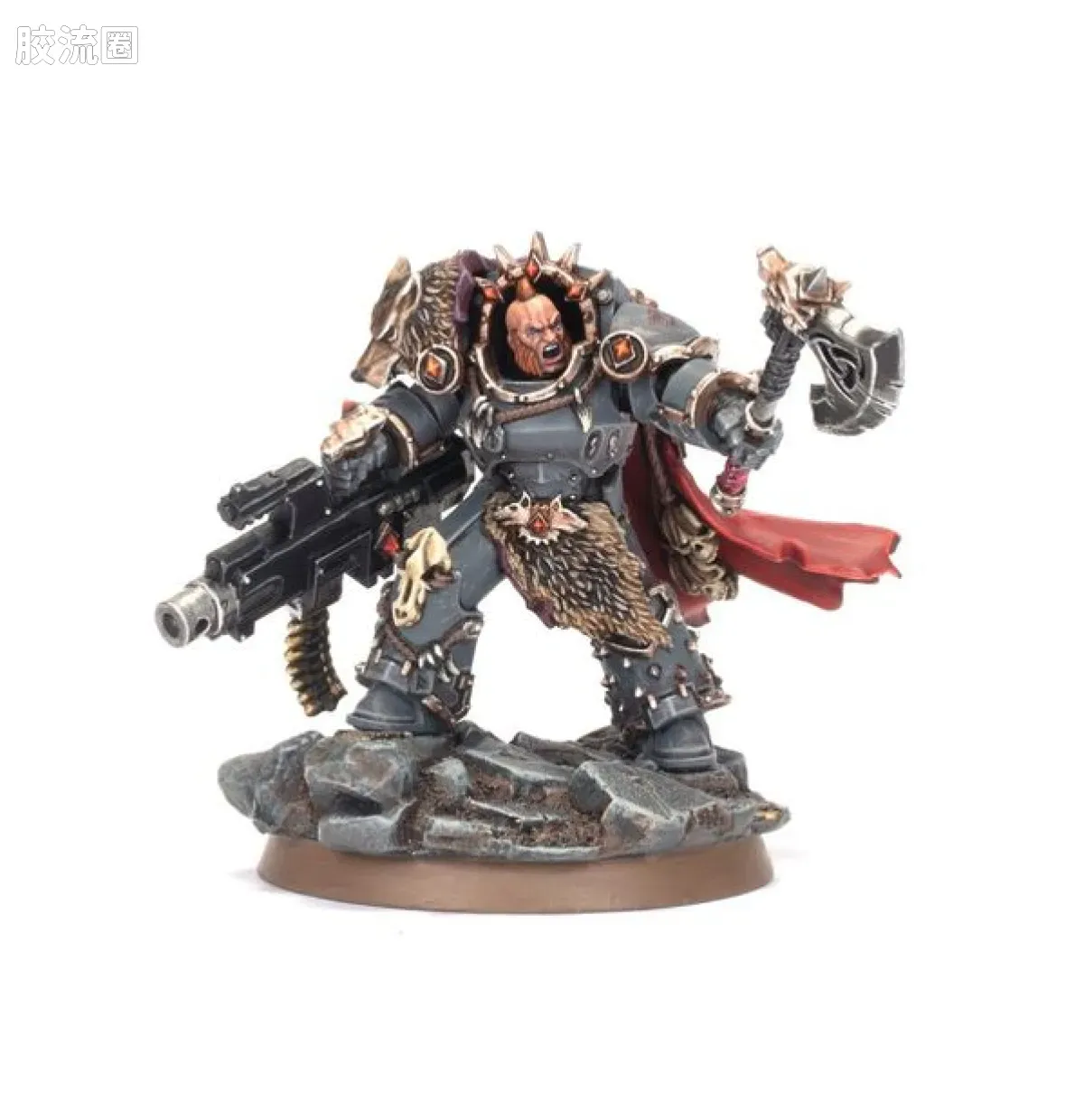 战锤：荷鲁斯之乱 Warhammer: The Horus Heresy Space Wolves 第六军团 太空野狼 初版 第四大连长 哈维尔·红刃 - 图片