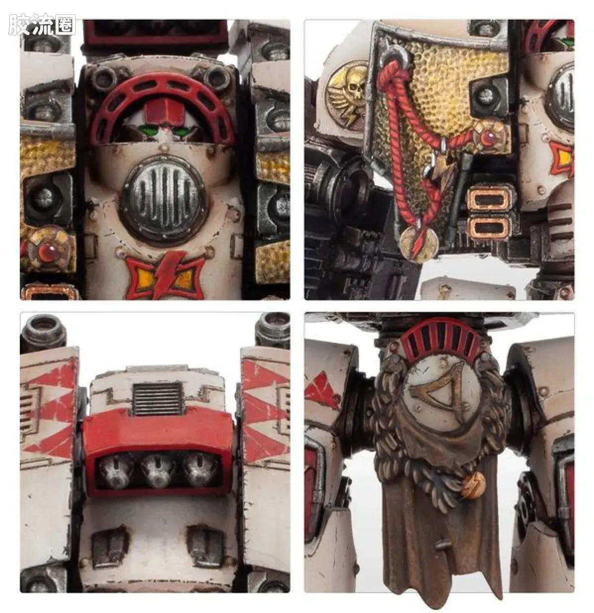 战锤：荷鲁斯之乱 Warhammer: The Horus Heresy White Scars 第五军团 白疤 初版 利维坦攻城无畏机甲 - 图片