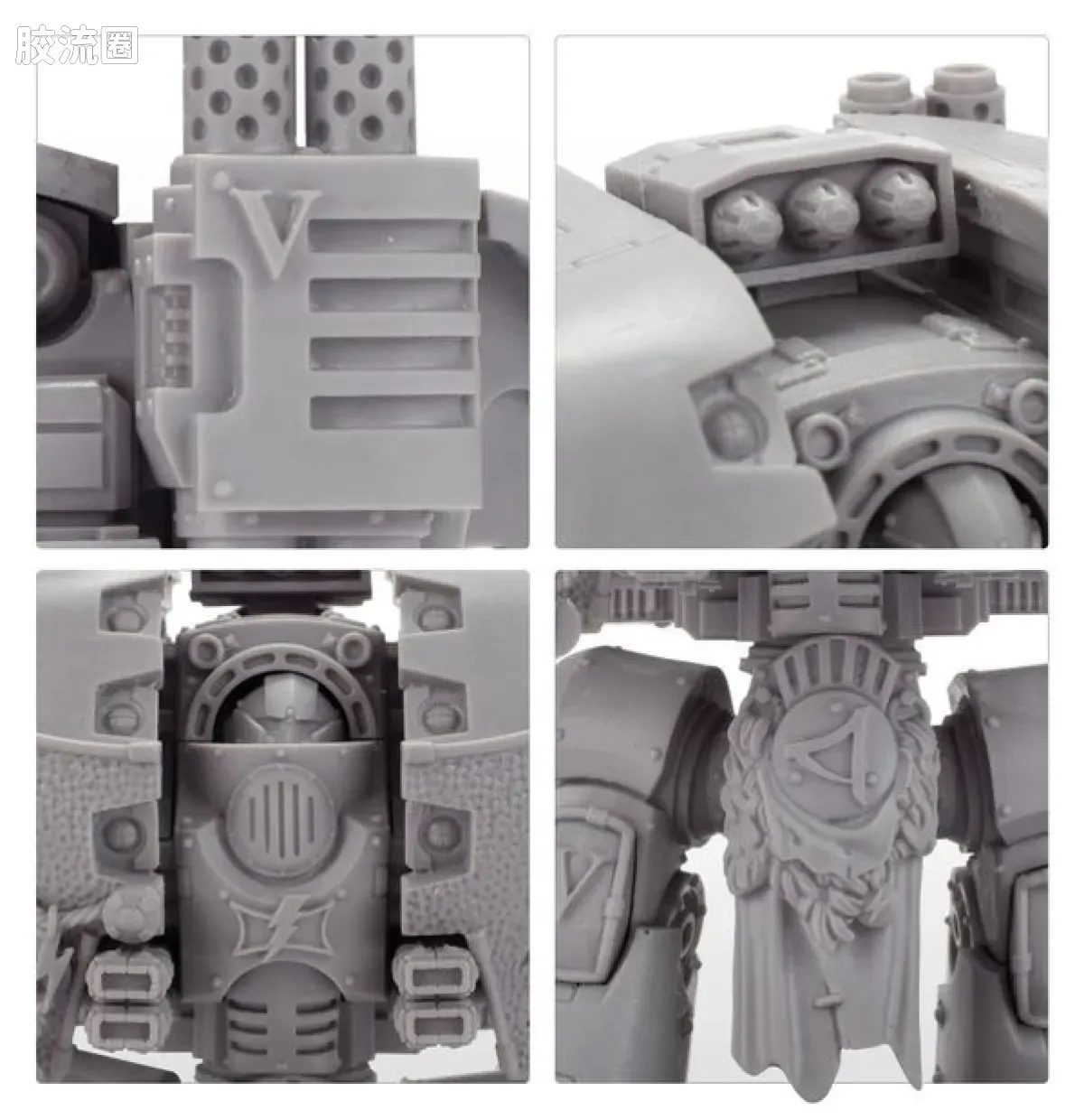 战锤：荷鲁斯之乱 Warhammer: The Horus Heresy White Scars 第五军团 白疤 初版 利维坦攻城无畏机甲 - 图片