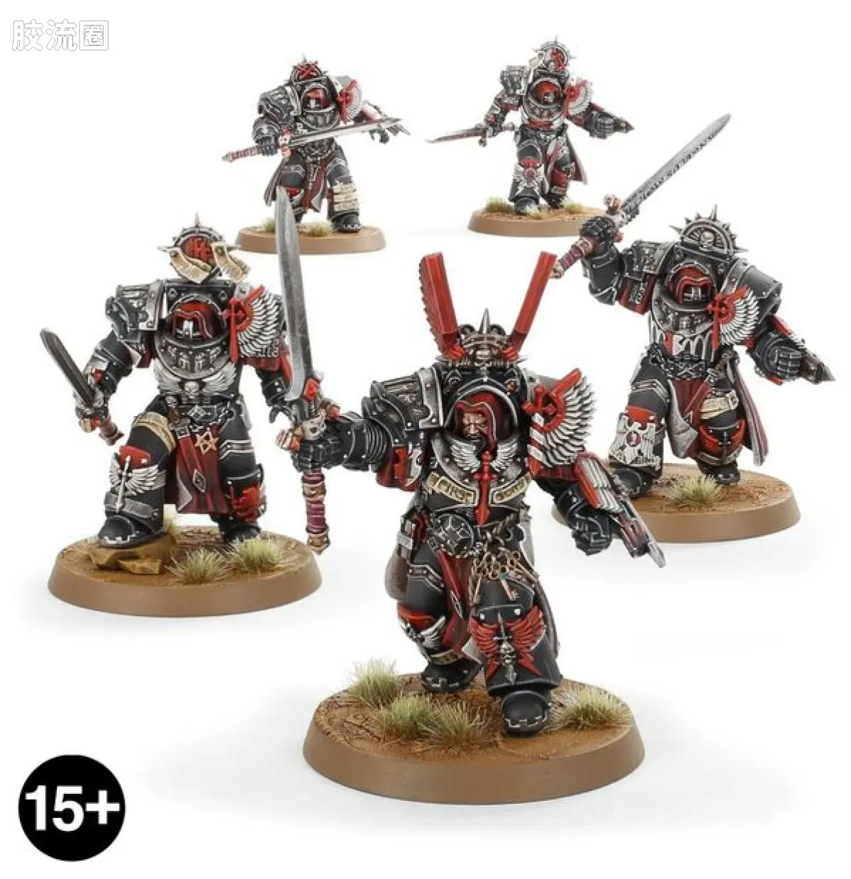 战锤：荷鲁斯之乱 Warhammer: The Horus Heresy Dark Angels 第一军团 黑暗天使 初版 内环骑士 赛诺比姆小队 - 图片