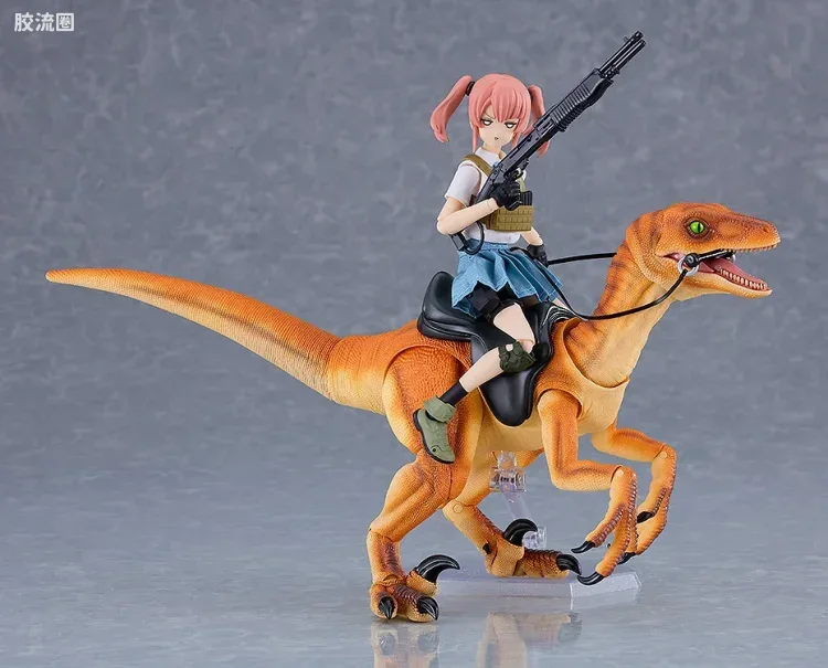 figma可动手办 ex:ride 普通版 小型恐龙 (灰色/棕色) - 图片
