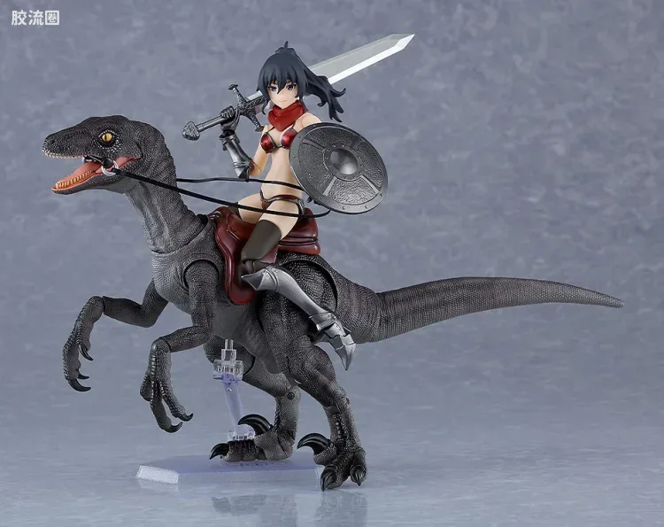 figma可动手办 ex:ride 普通版 小型恐龙 (灰色/棕色) - 图片