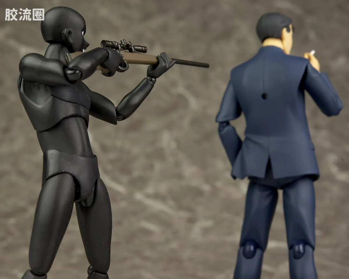 figma可动手办 figFIX系列 SP-001 江户川柯南& Figma SP-058 犯人 - 图片