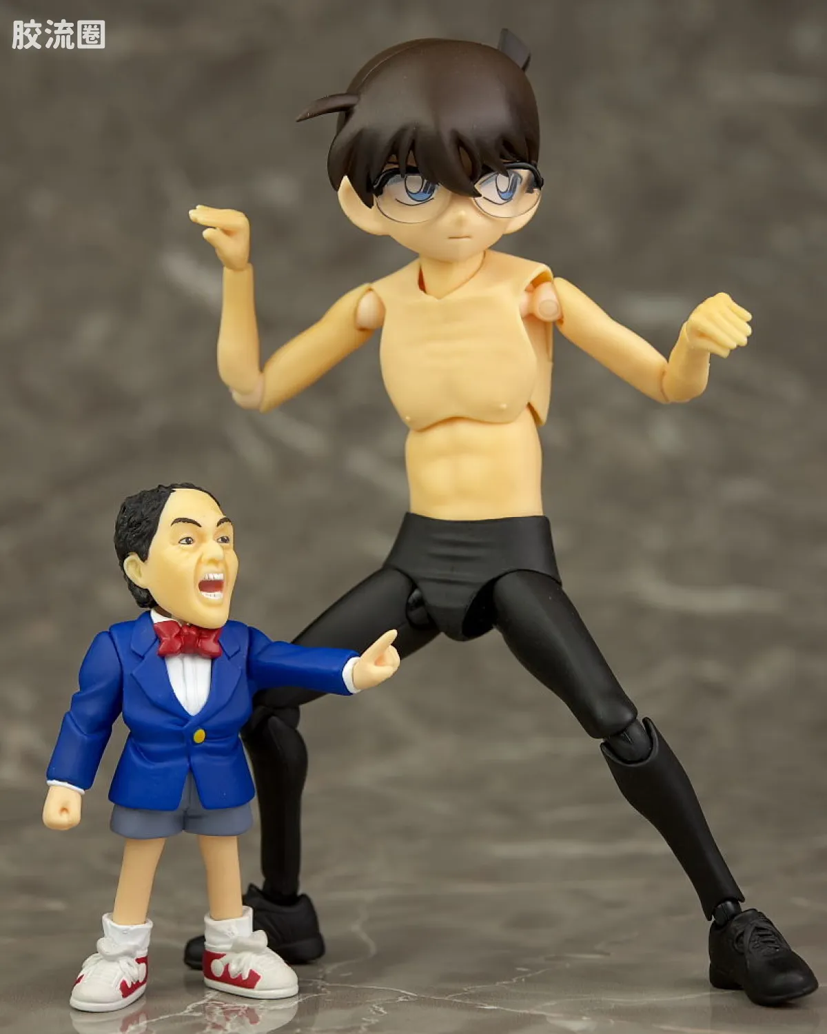 figma可动手办 figFIX系列 SP-001 江户川柯南& Figma SP-058 犯人 - 图片