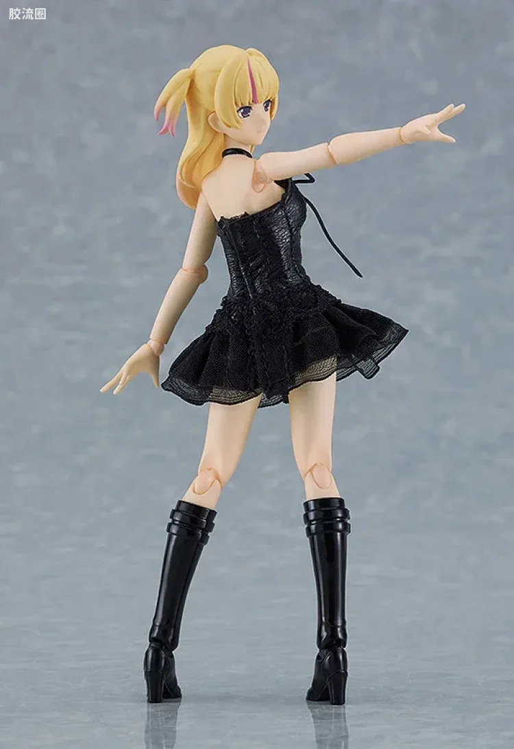 figma可动手办 Figma Styles 黑色马甲连衣裙 - 图片