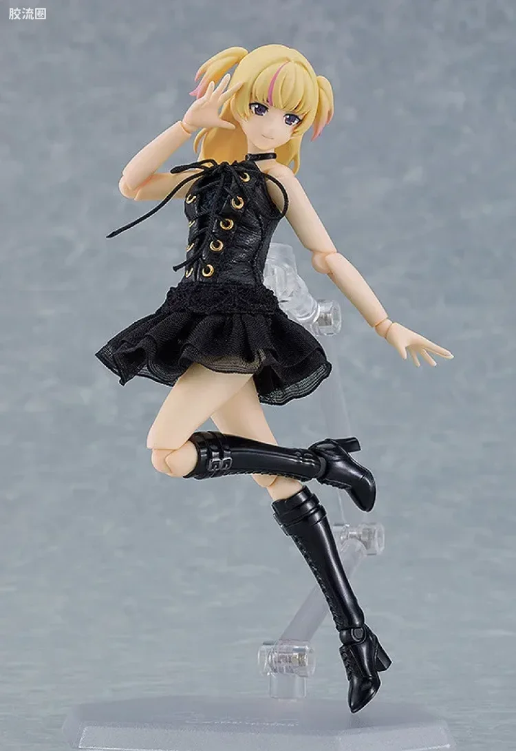 figma可动手办 Figma Styles 黑色马甲连衣裙 - 图片