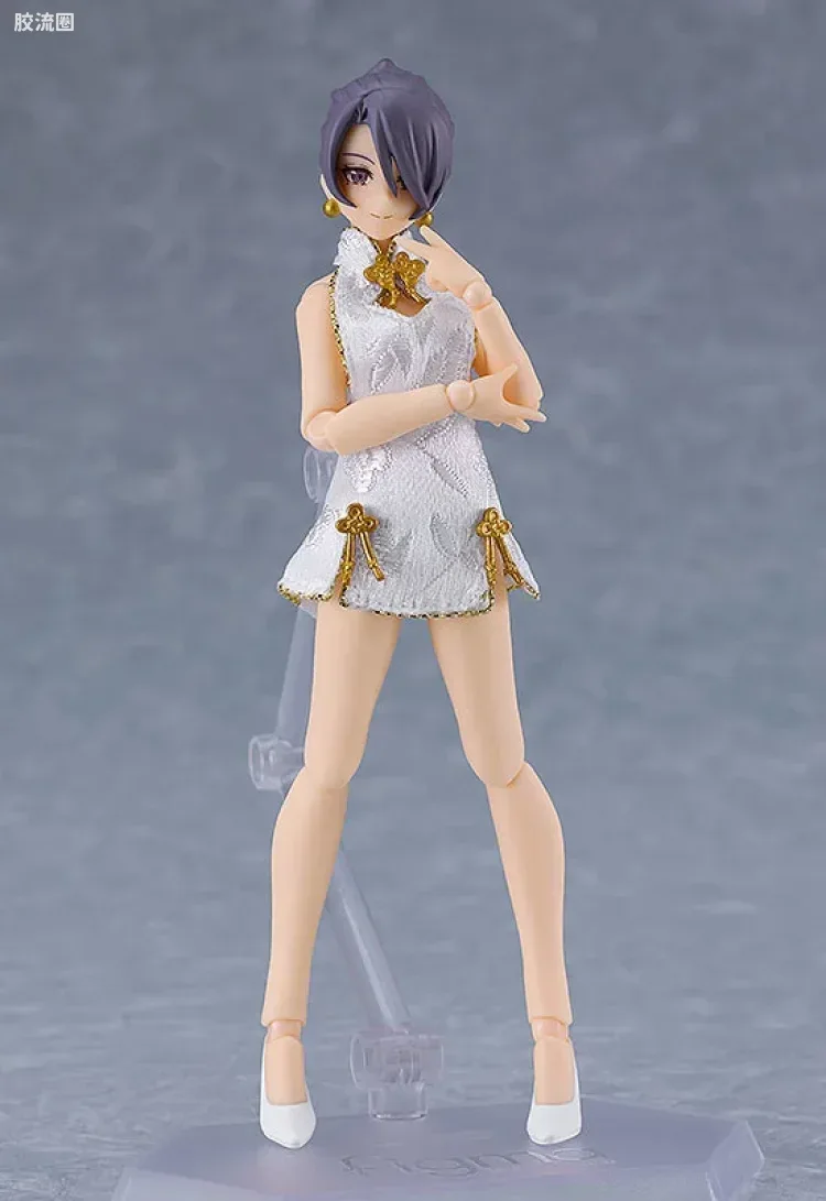 figma可动手办 Figma Styles 迷你旗袍(黑色/白色) - 图片