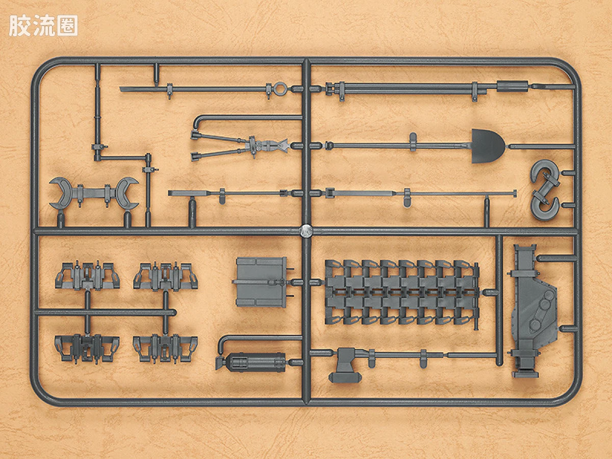 figma可动手办 Vehicles IV号战车 车外装备品 set - 图片