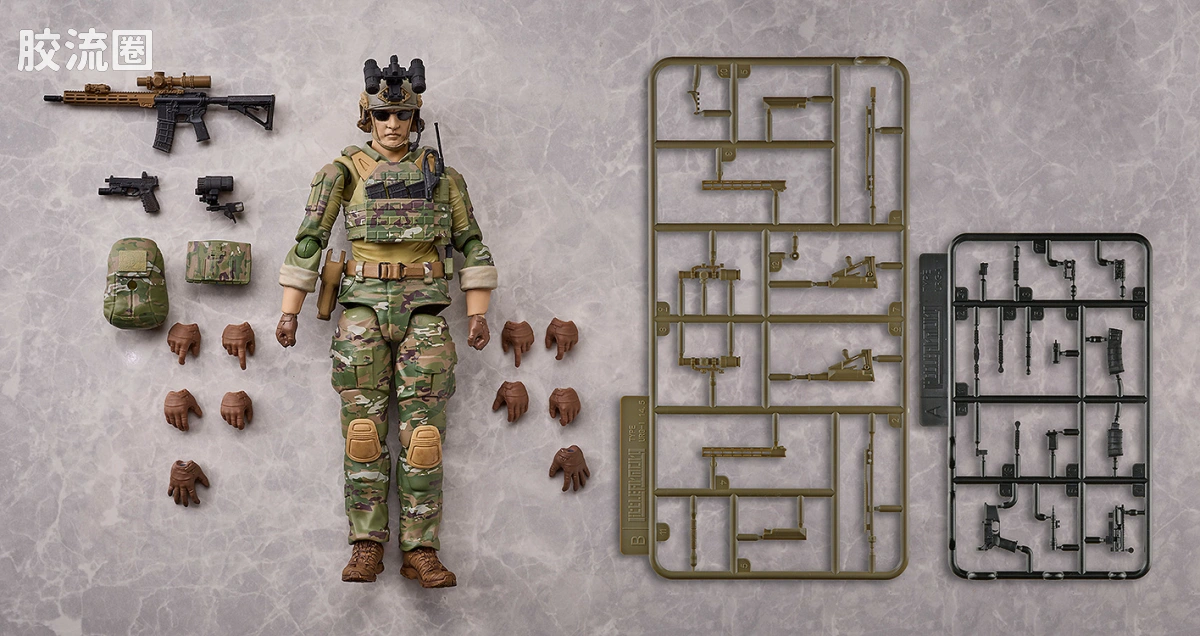 figma可动手办 SP版 SP-170 特种部队员 - 图片