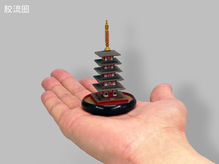 海洋堂手办系列 miniQ 004 五重塔 - 图片