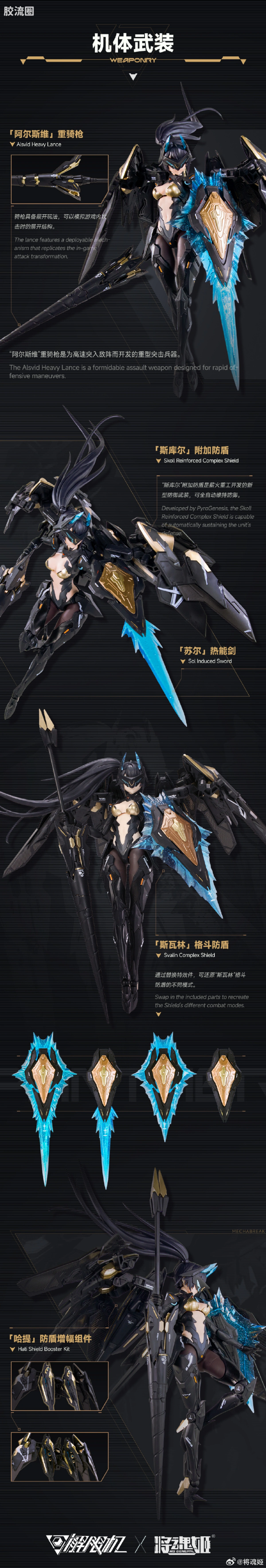 将魂姬拼装模型 解限机 × 将魂姬 UBP-A04S“黑豹” - 图片