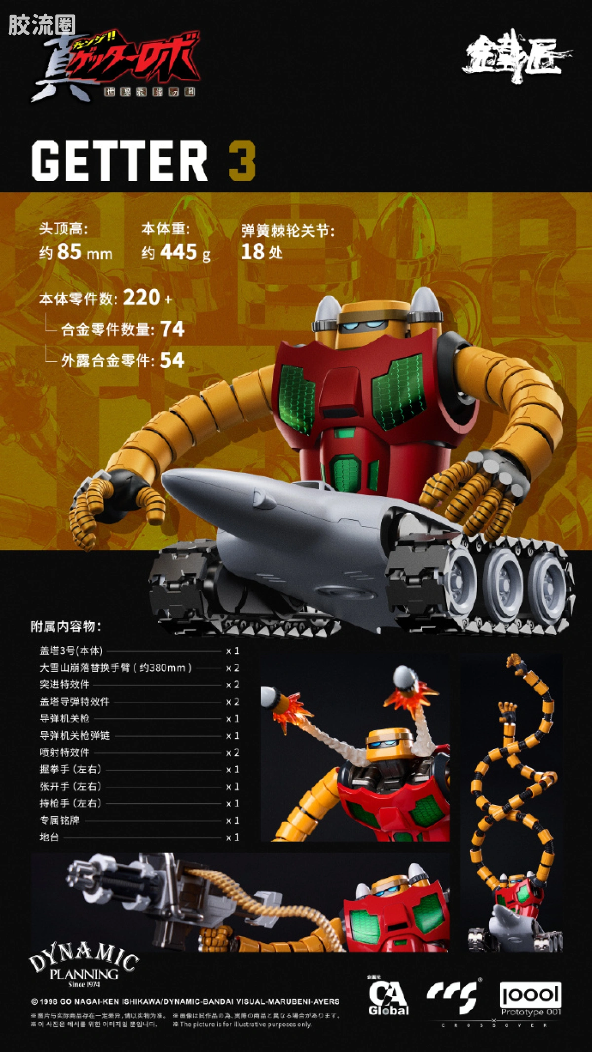 CCS TOYS 机甲成品 铁匠系列 盖塔小队 - 图片