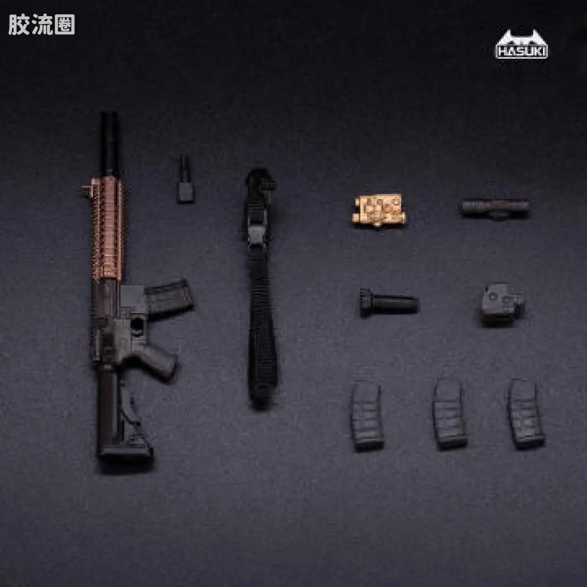 HASUKI-神猫跳动 手办与可动人形系列 WM配件 WM-04B MK18 黑色 - 图片