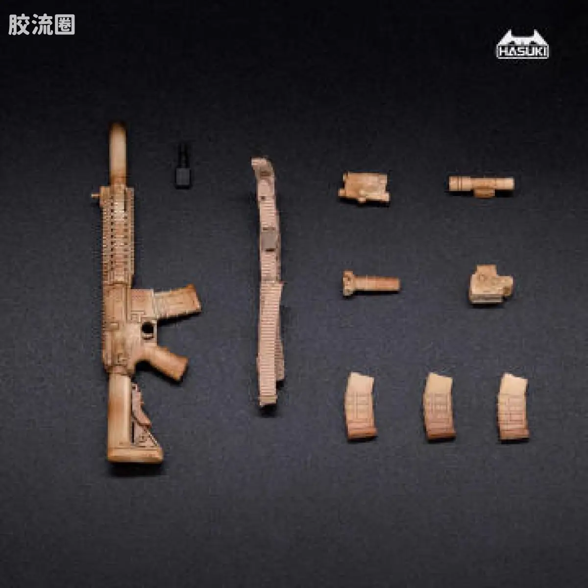 HASUKI-神猫跳动 手办与可动人形系列 WM配件 WM-04C MK18 沙漠迷彩 - 图片