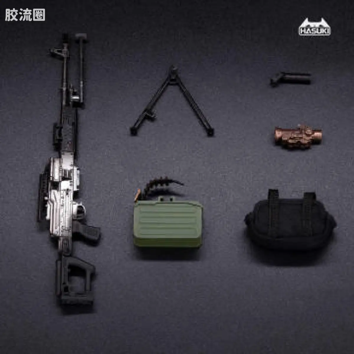 HASUKI-神猫跳动 手办与可动人形系列 WM配件 WM-05A PKM 金属黑 - 图片