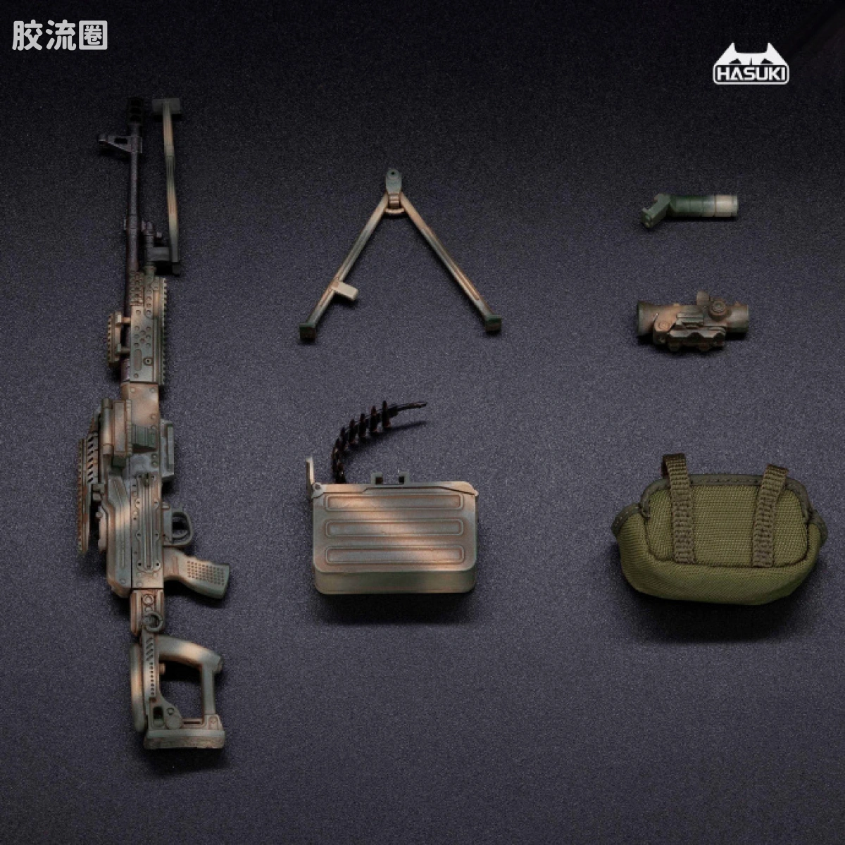 HASUKI-神猫跳动 手办与可动人形系列 WM配件 WM-05C PKM 丛林迷彩 - 图片