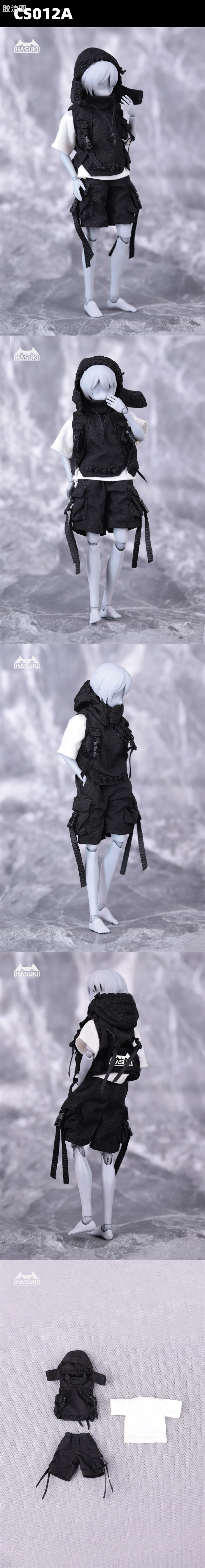 HASUKI-神猫跳动 手办与可动人形系列 服装套装 CS012A 机能风服装包 - 图片