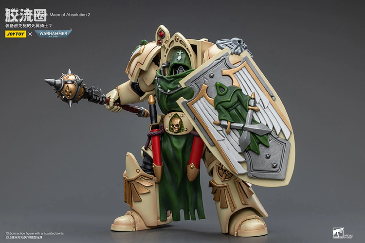 JOYTOY x 战锤40K 暗黑天使战团 暗黑天使 死翼骑士2（面具、赦免锤） - 图片