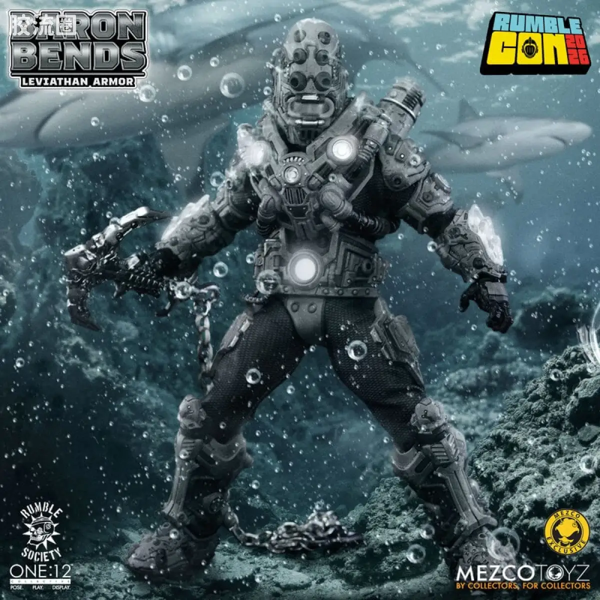 Mezco one-12系列 1/12 Rumble Society集体系列  Baron Bends - 尼瑟宇宙版 - 图片