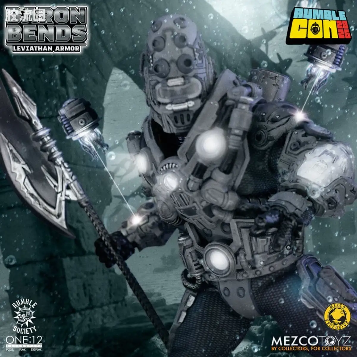 Mezco one-12系列 1/12 Rumble Society集体系列  Baron Bends - 尼瑟宇宙版 - 图片