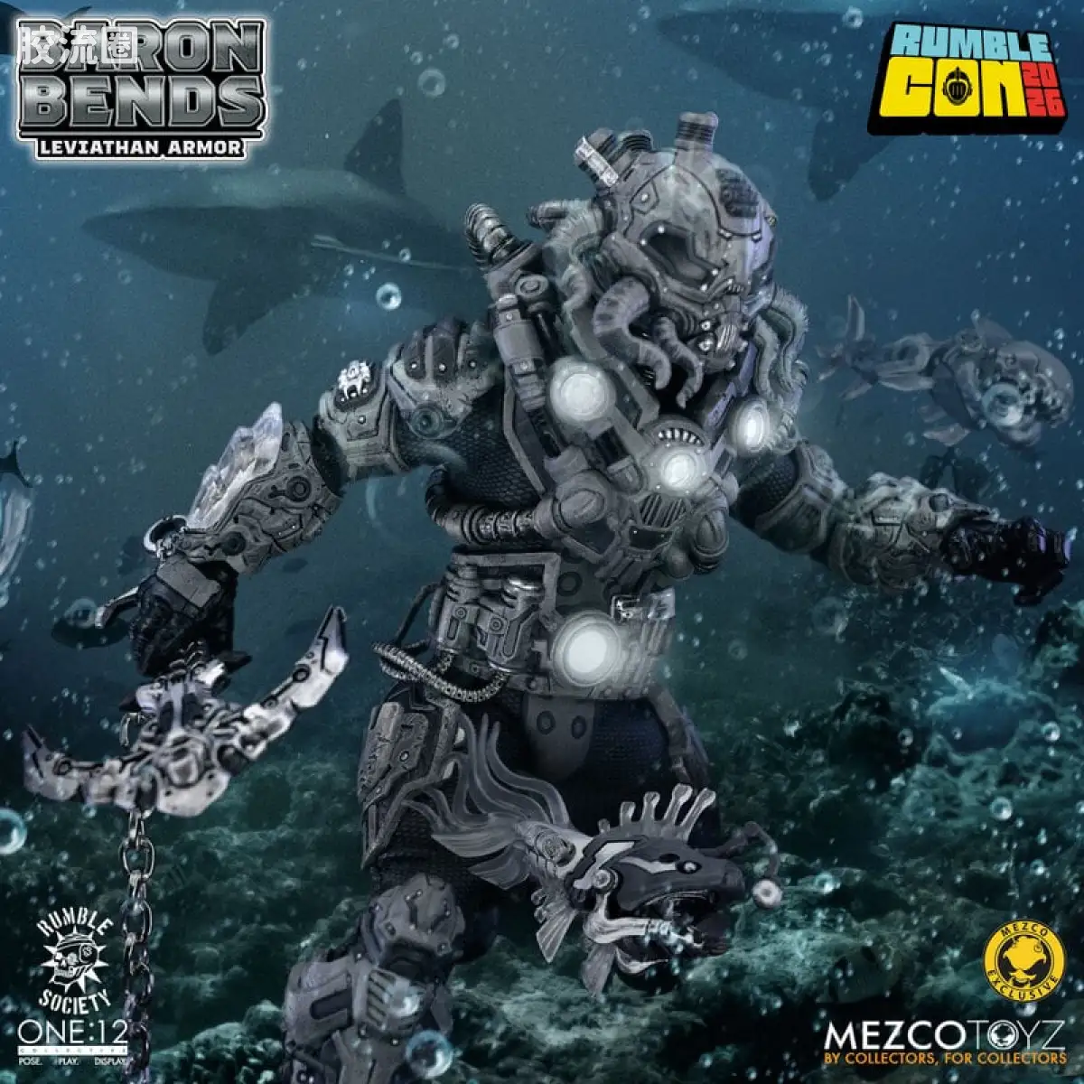 Mezco one-12系列 1/12 Rumble Society集体系列  Baron Bends - 尼瑟宇宙版 - 图片