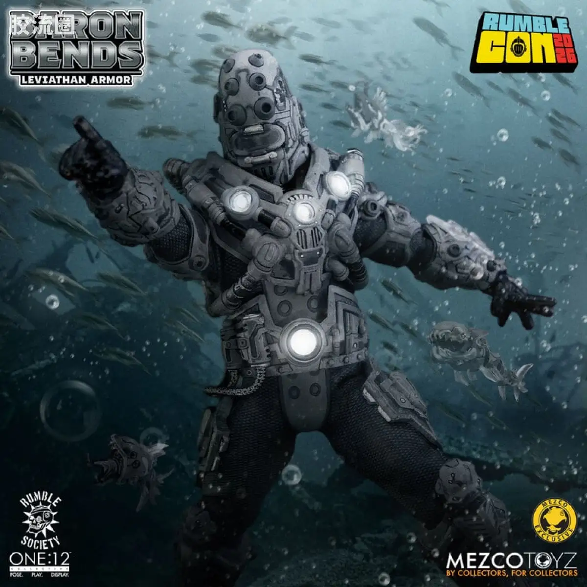 Mezco one-12系列 1/12 Rumble Society集体系列  Baron Bends - 尼瑟宇宙版 - 图片