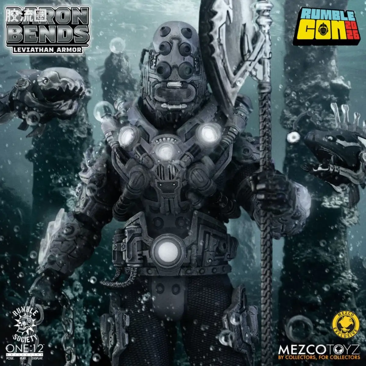 Mezco one-12系列 1/12 Rumble Society集体系列  Baron Bends - 尼瑟宇宙版 - 图片