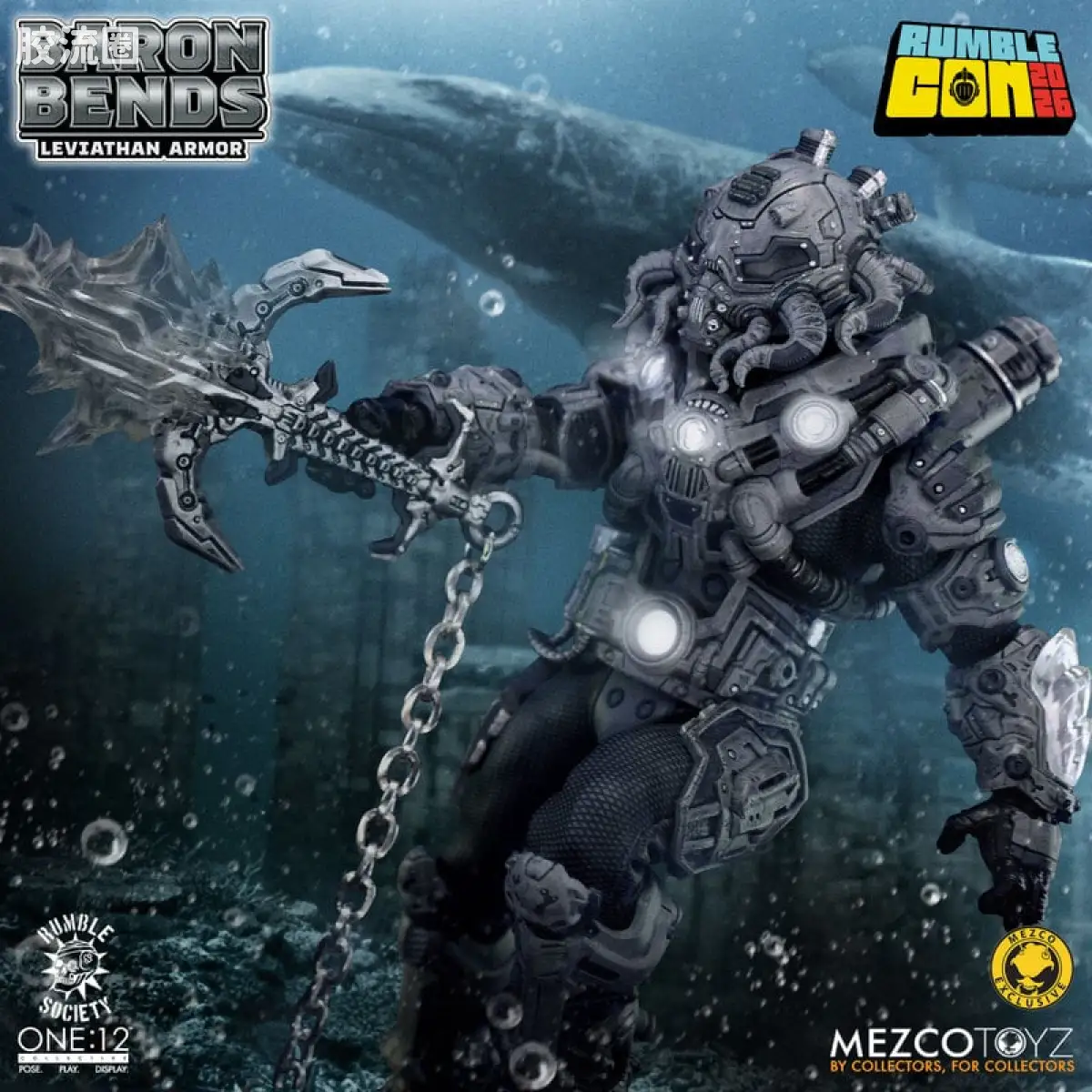 Mezco one-12系列 1/12 Rumble Society集体系列  Baron Bends - 尼瑟宇宙版 - 图片