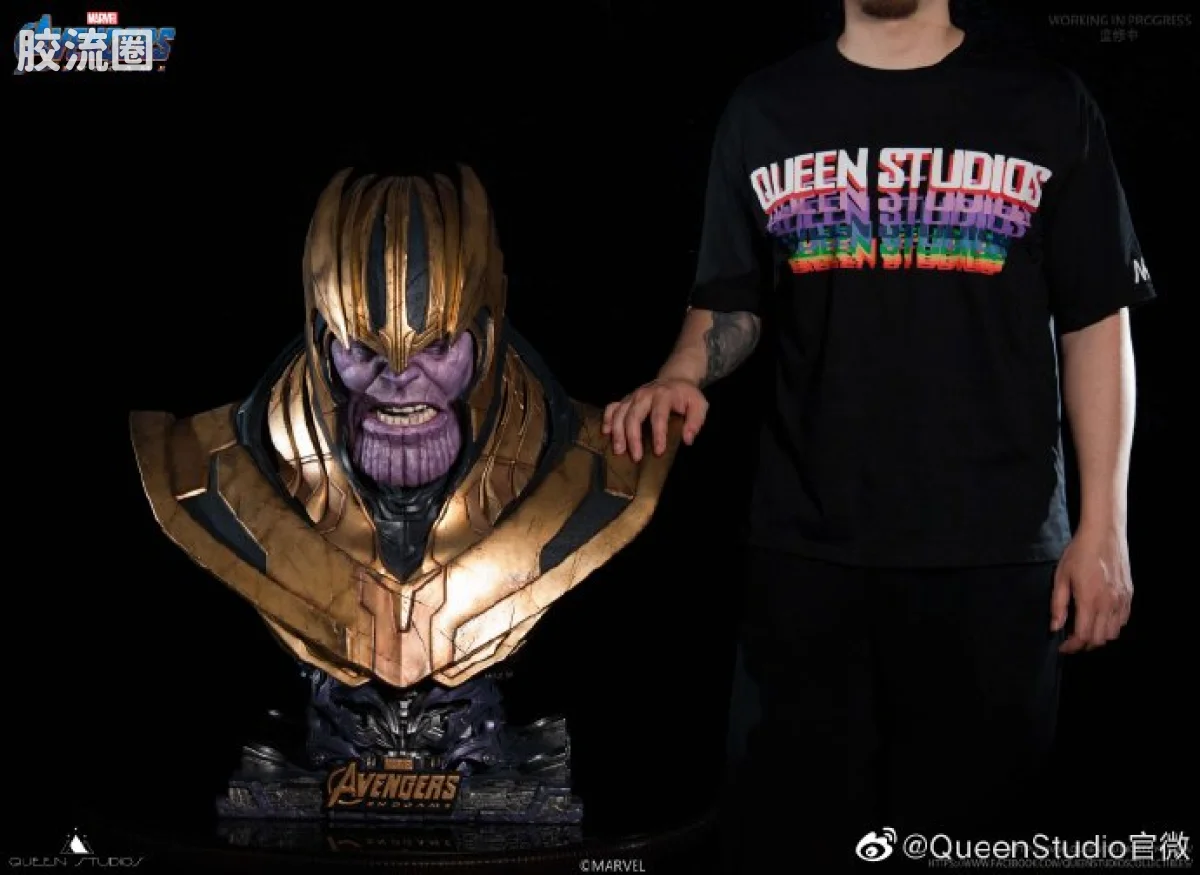 Queen Studios雕像系列 1/1半身像 Queen Studios 1:1灭霸胸像 - 图片