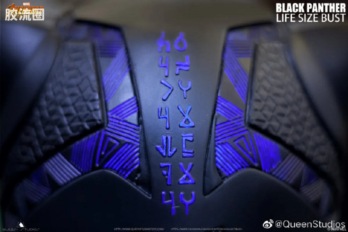 Queen Studios雕像系列 1/1半身像 Queen Studios 1:1黑豹胸像 - 图片