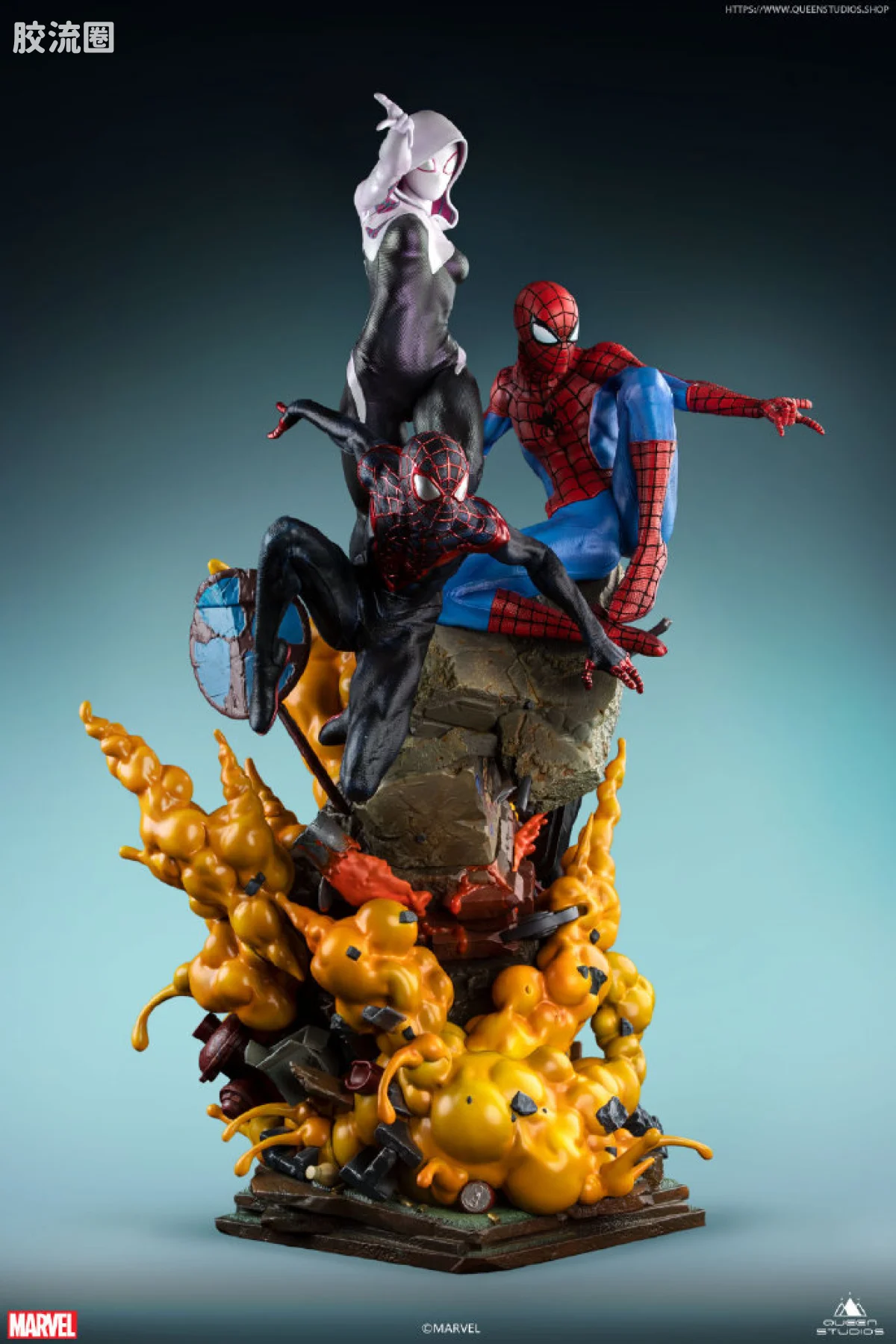 Queen Studios雕像系列 1/4雕像 超凡蜘蛛侠Spider-Verse1/4组合全身像 - 图片