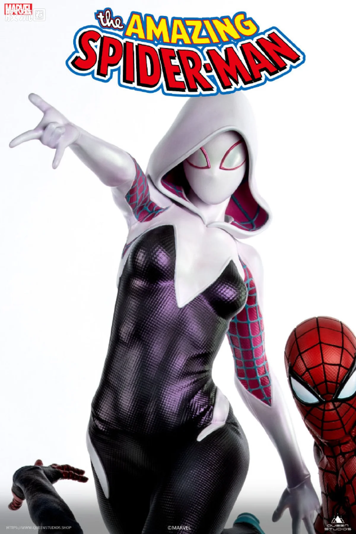 Queen Studios雕像系列 1/4雕像 超凡蜘蛛侠Spider-Verse1/4组合全身像 - 图片