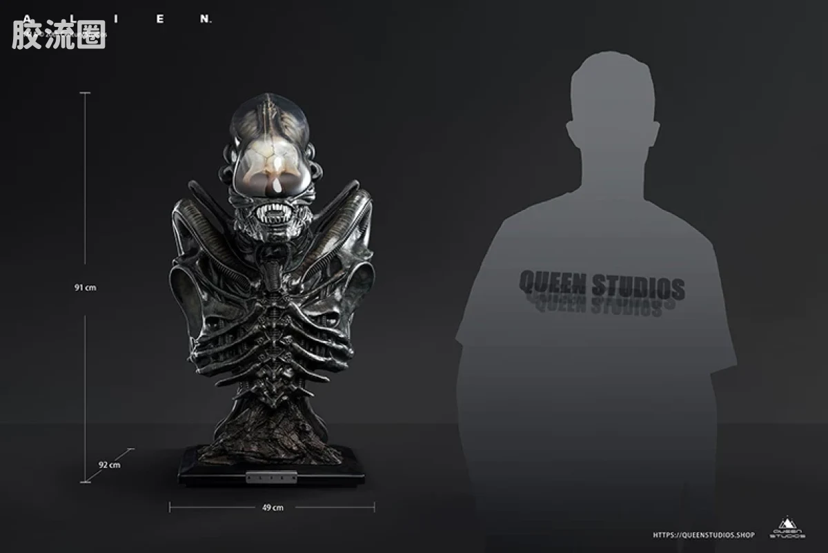 Queen Studios雕像系列 1/1半身像 异形 1/1胸像 - 图片