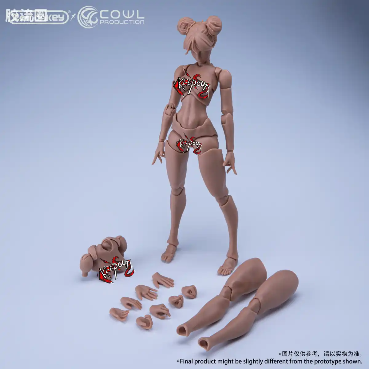 Romankey X VTOYS 超可动素体 少女 （白/黄/棕） - 图片