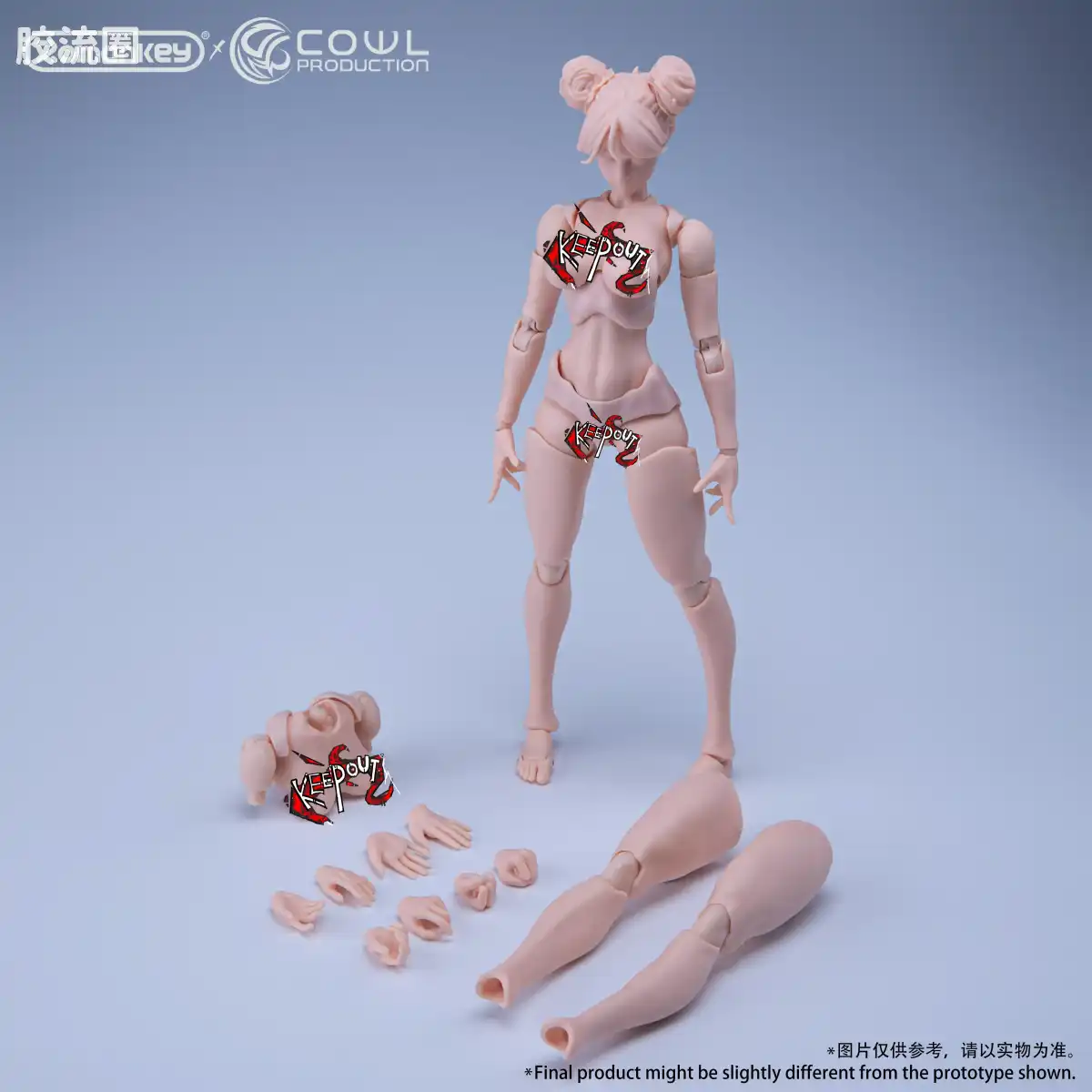 Romankey X VTOYS 超可动素体 少女 （白/黄/棕） - 图片