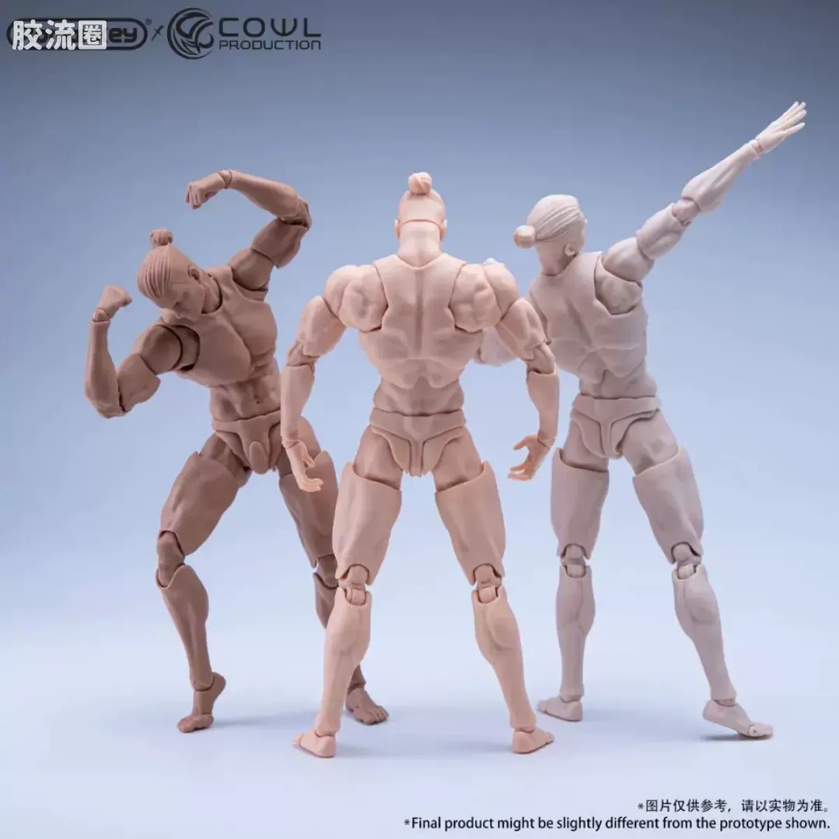 Romankey X VTOYS 超可动素体 男体 （白/黄/棕） - 图片